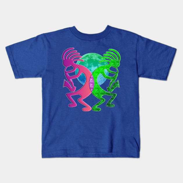 Kokopelli Jazz Kids T-Shirt by the Mad Artist